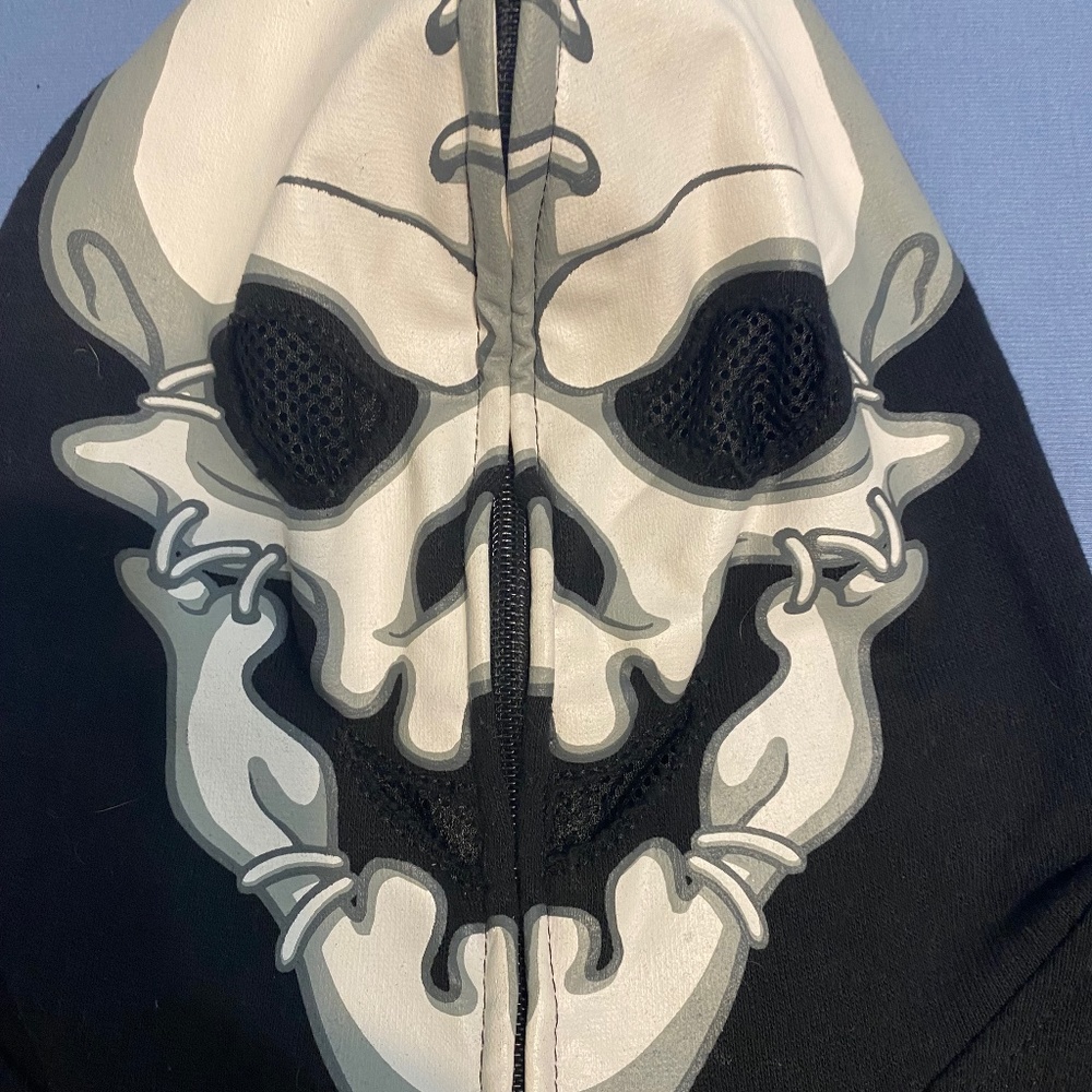 Boys skeleton zip up sweatshirt